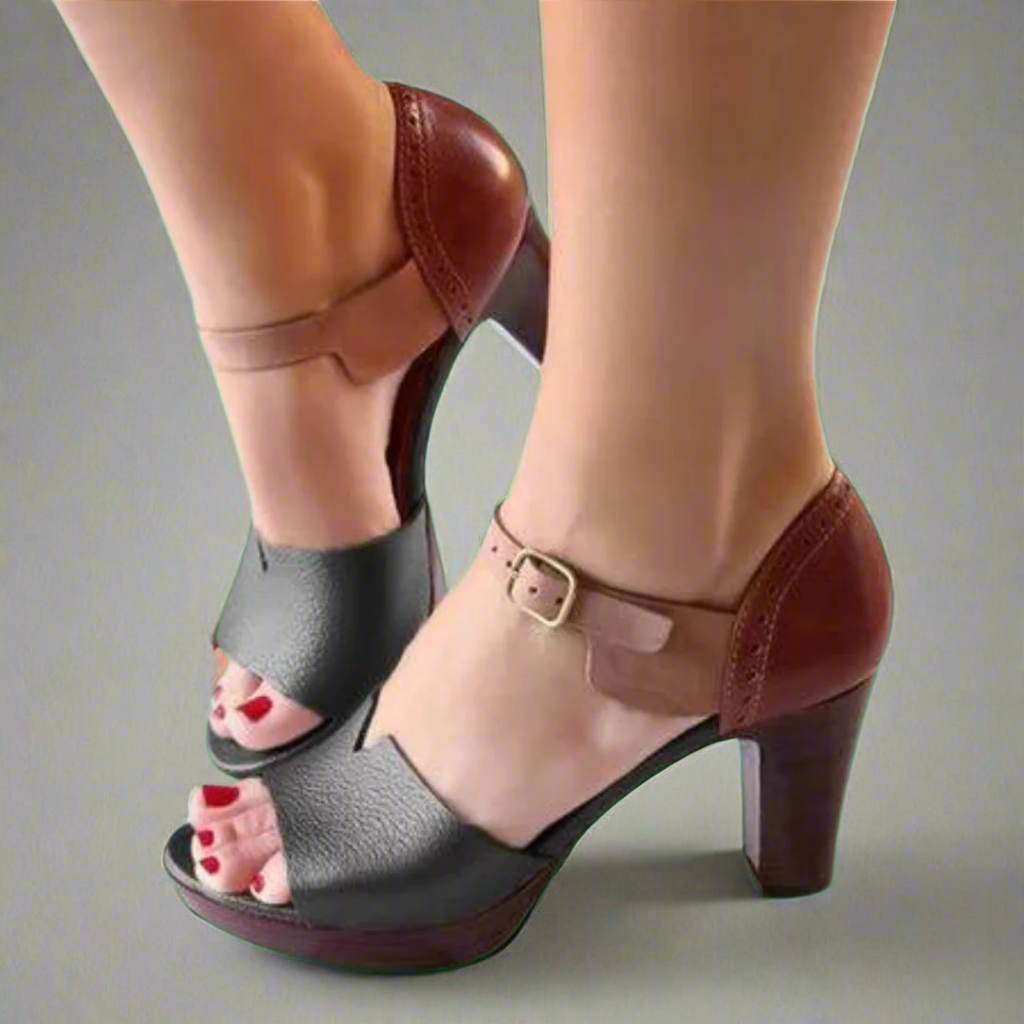 Katharina | Premium sandalen met hoge hakken