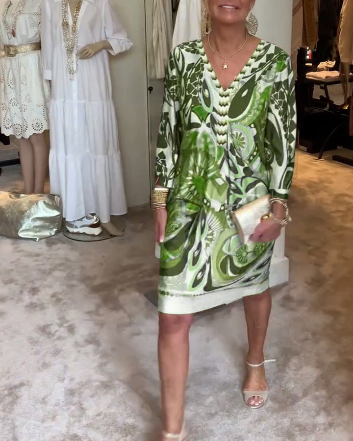 Janna | Statement jurk met retroprint