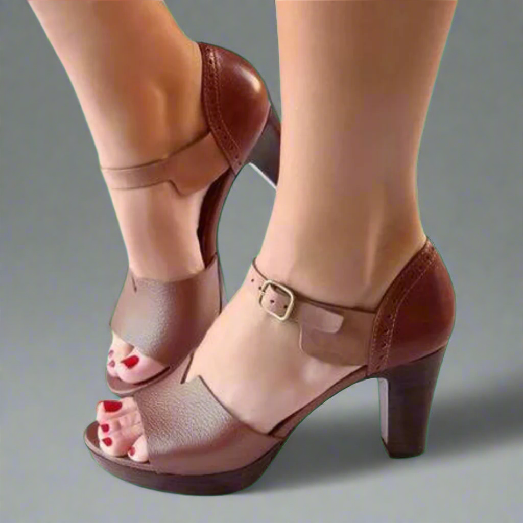 Katharina | Premium sandalen met hoge hakken