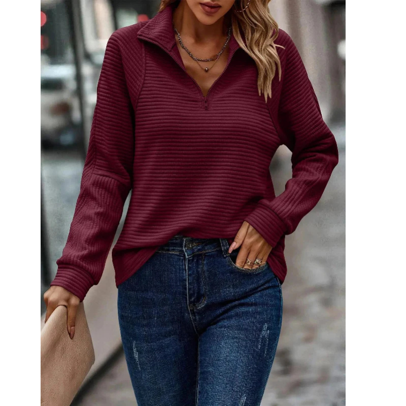 Hanna | Warme Damestrui Met V-Hals