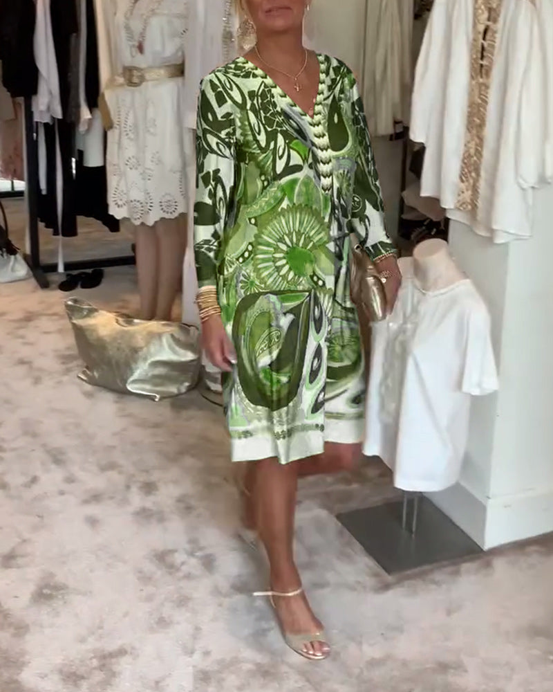 Janna | Statement jurk met retroprint