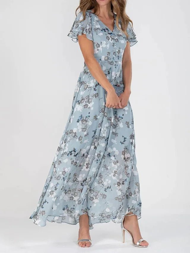 Kaitlyn | Elegante gebloemde maxi jurk