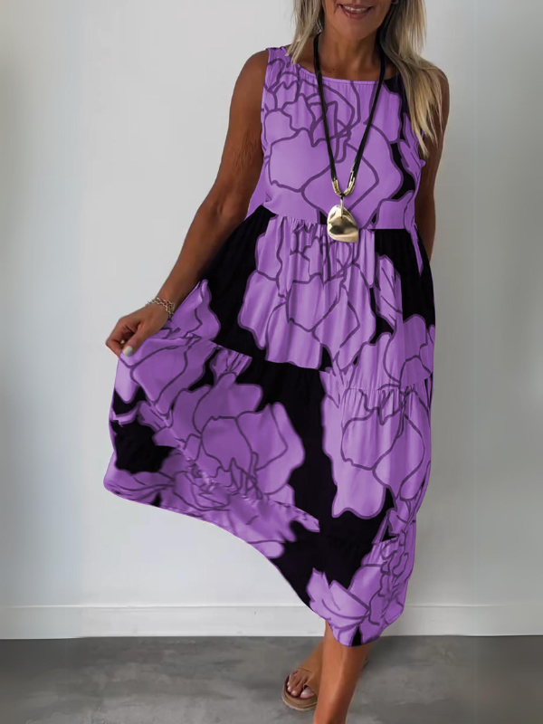 Gwendolyn | Elegante mouwloze maxi-jurk