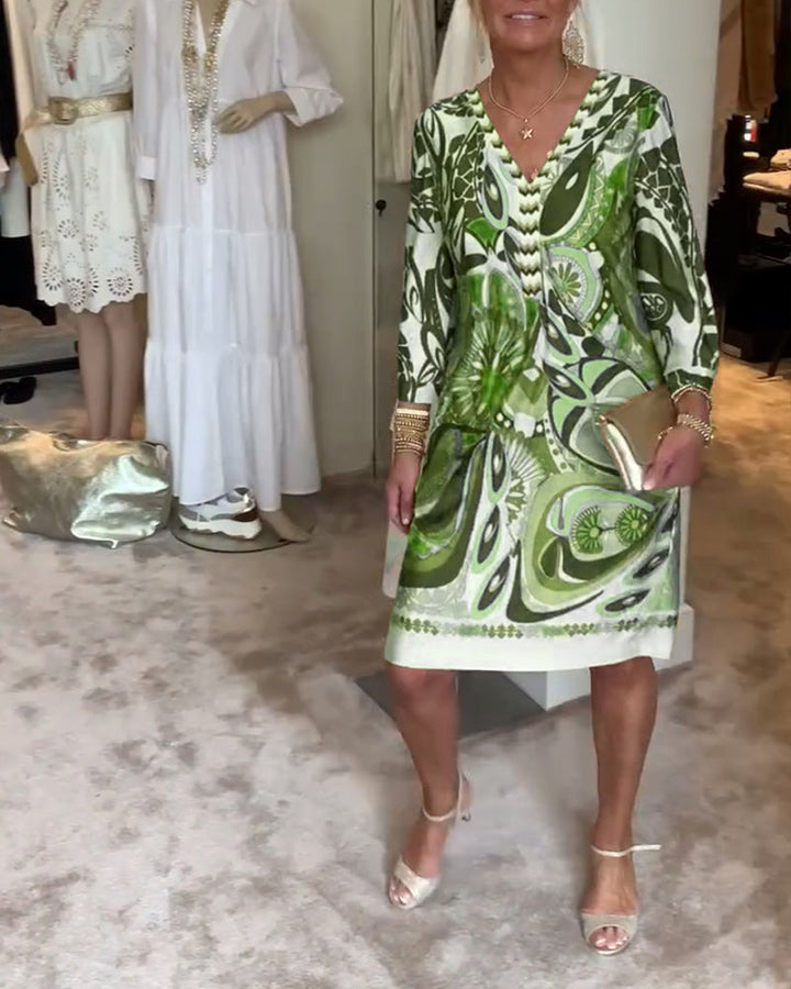 Janna | Statement jurk met retroprint