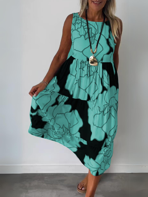 Gwendolyn | Elegante mouwloze maxi-jurk