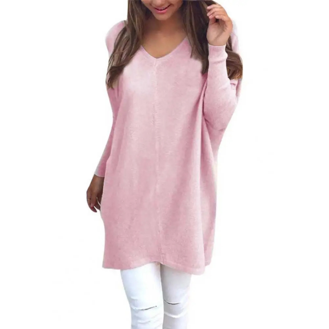 Kathy | Dames Casual Oversized Trui met V-hals