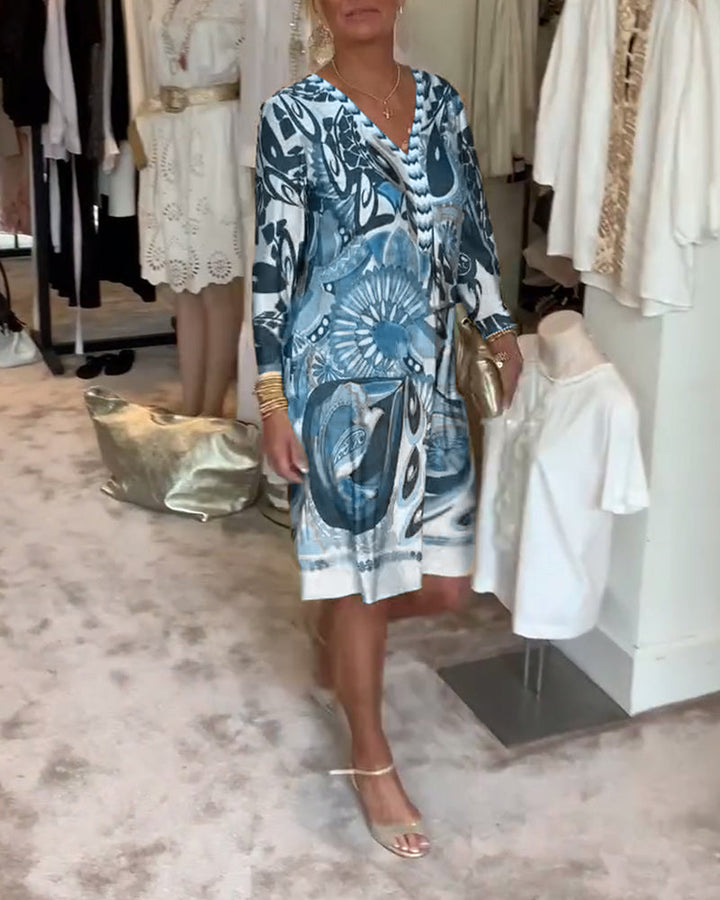 Janna | Statement jurk met retroprint