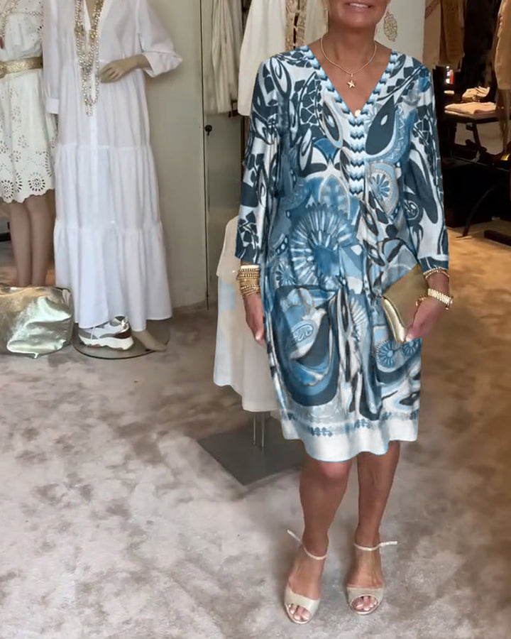 Janna | Statement jurk met retroprint