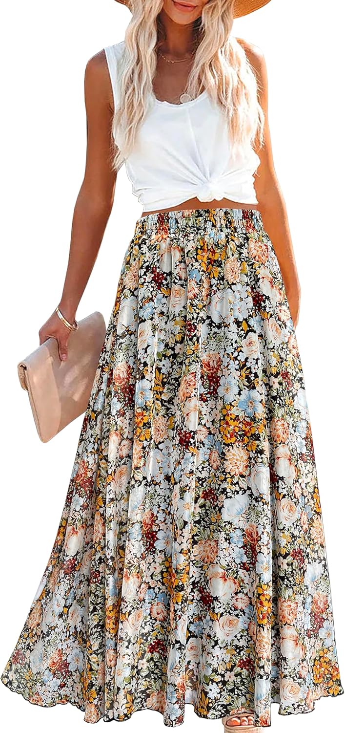 Anka | Kleurrijke maxi-rok