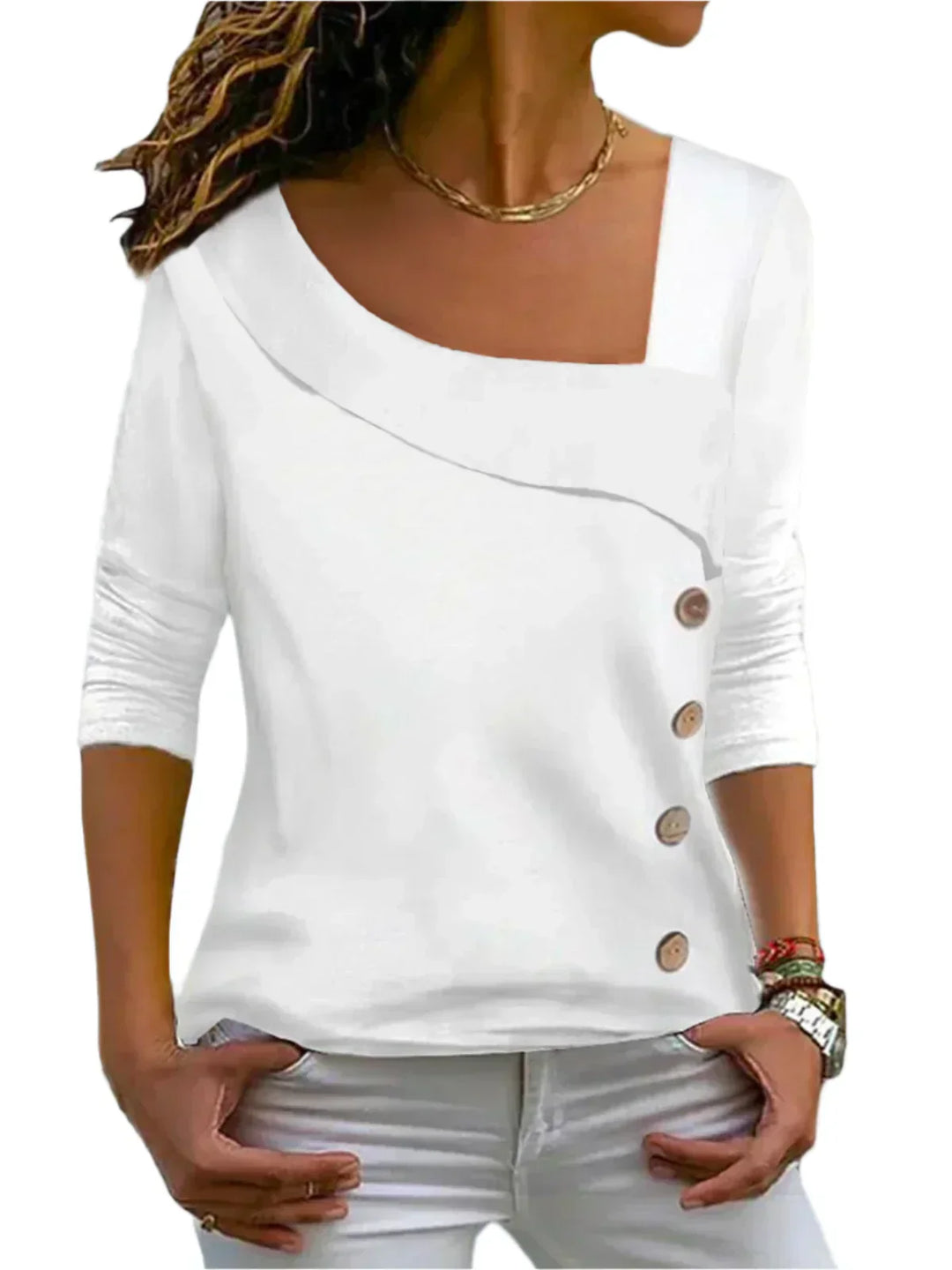 Elegante asymmetrische blouse