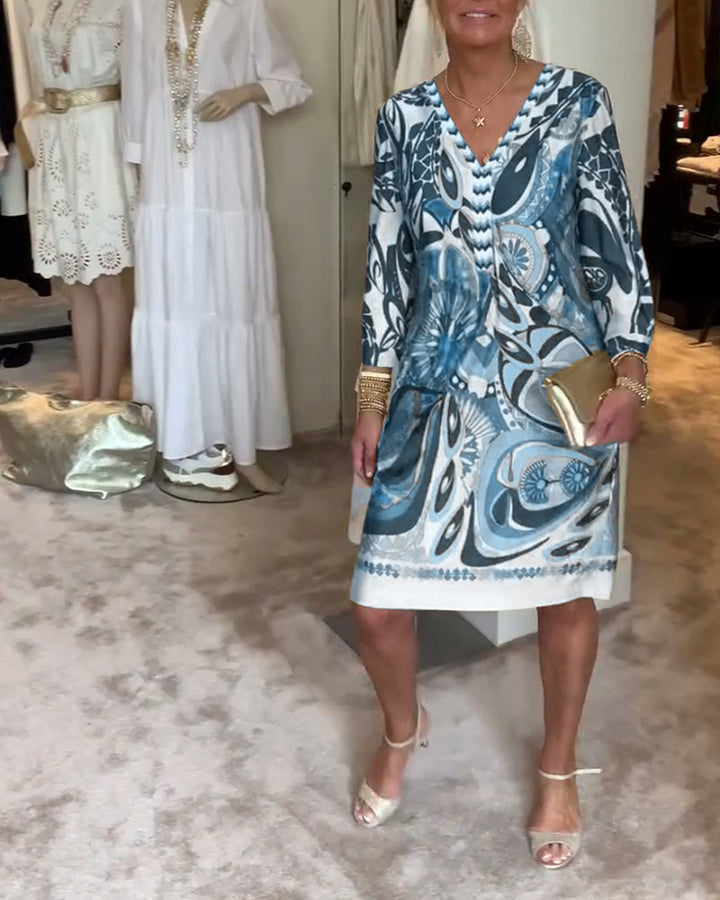 Janna | Statement jurk met retroprint