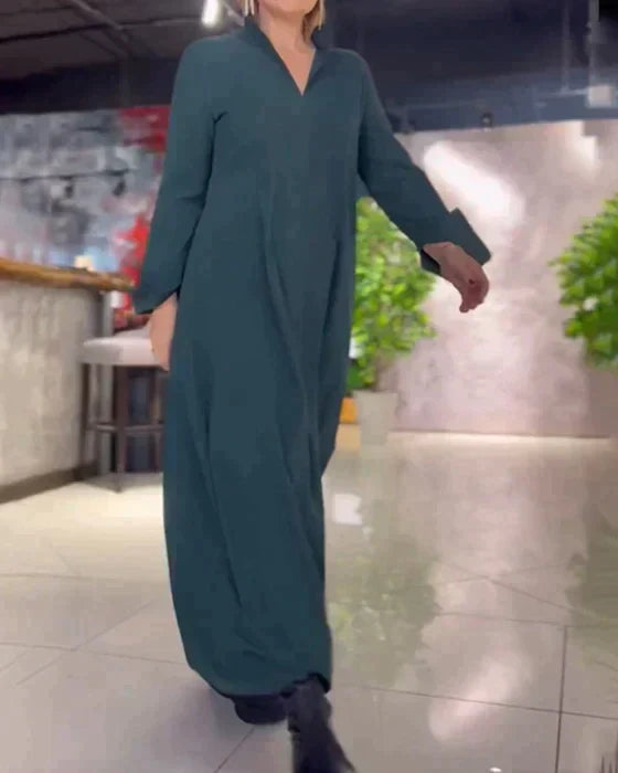 Eva | Elegante lange stretchjurk