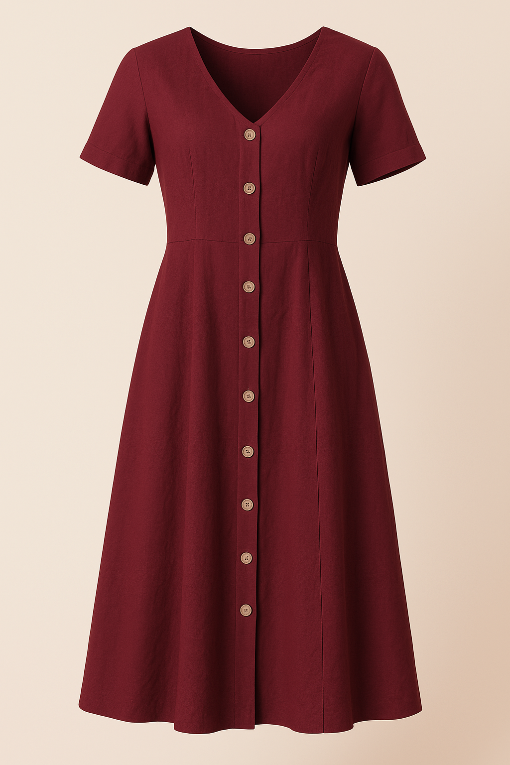 Aleida | Elegante jurk met linnen