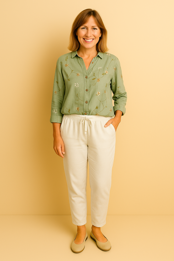 Avril | Elegante blouse met speelse prints