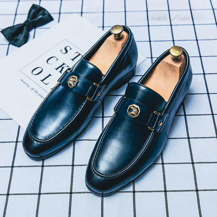 Nino | Leren mocassins