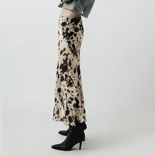 Calista | Trendy midi-rok met speelse print