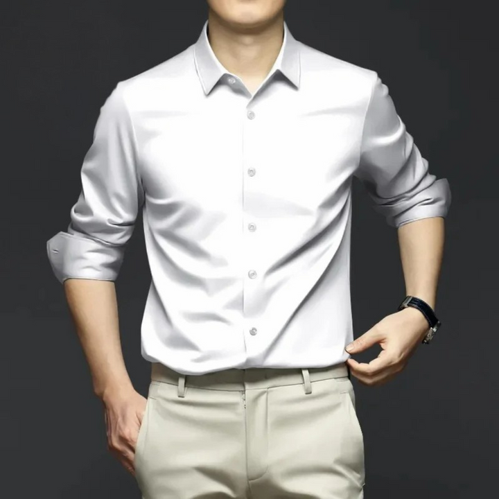 Ryan | Kreukvrij satijnen overhemd