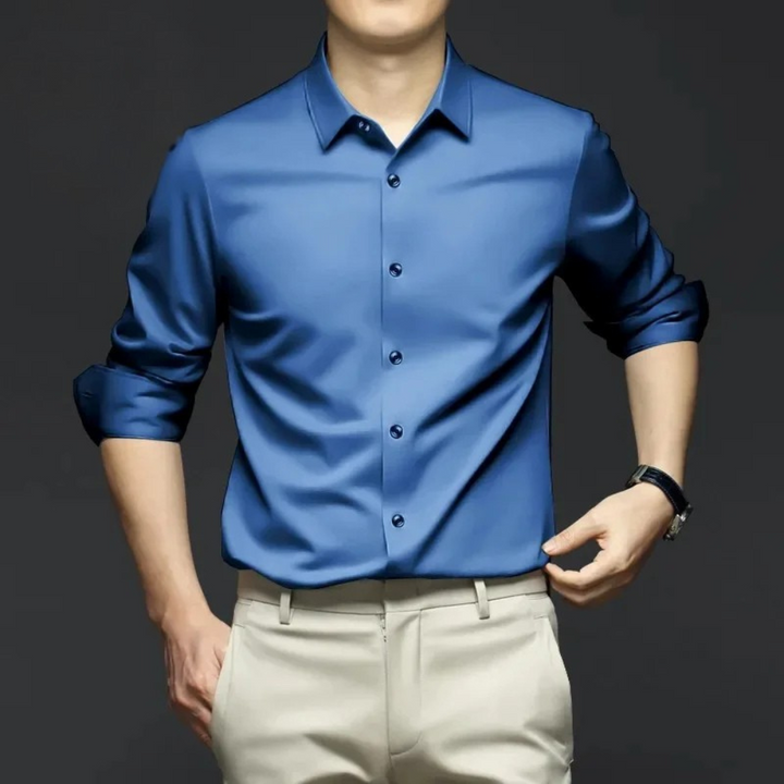 Ryan | Kreukvrij satijnen overhemd