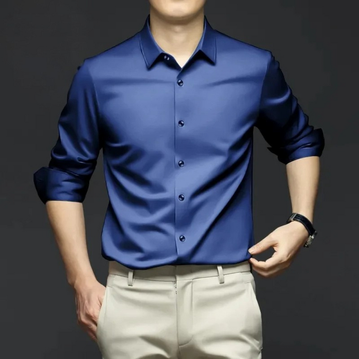 Ryan | Kreukvrij satijnen overhemd