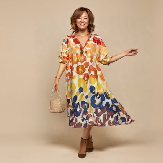 Delilah | Luchtige gebloemde maxi jurk