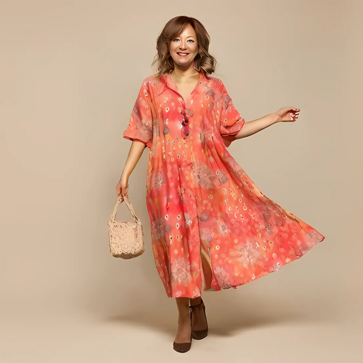 Delilah | Luchtige gebloemde maxi jurk