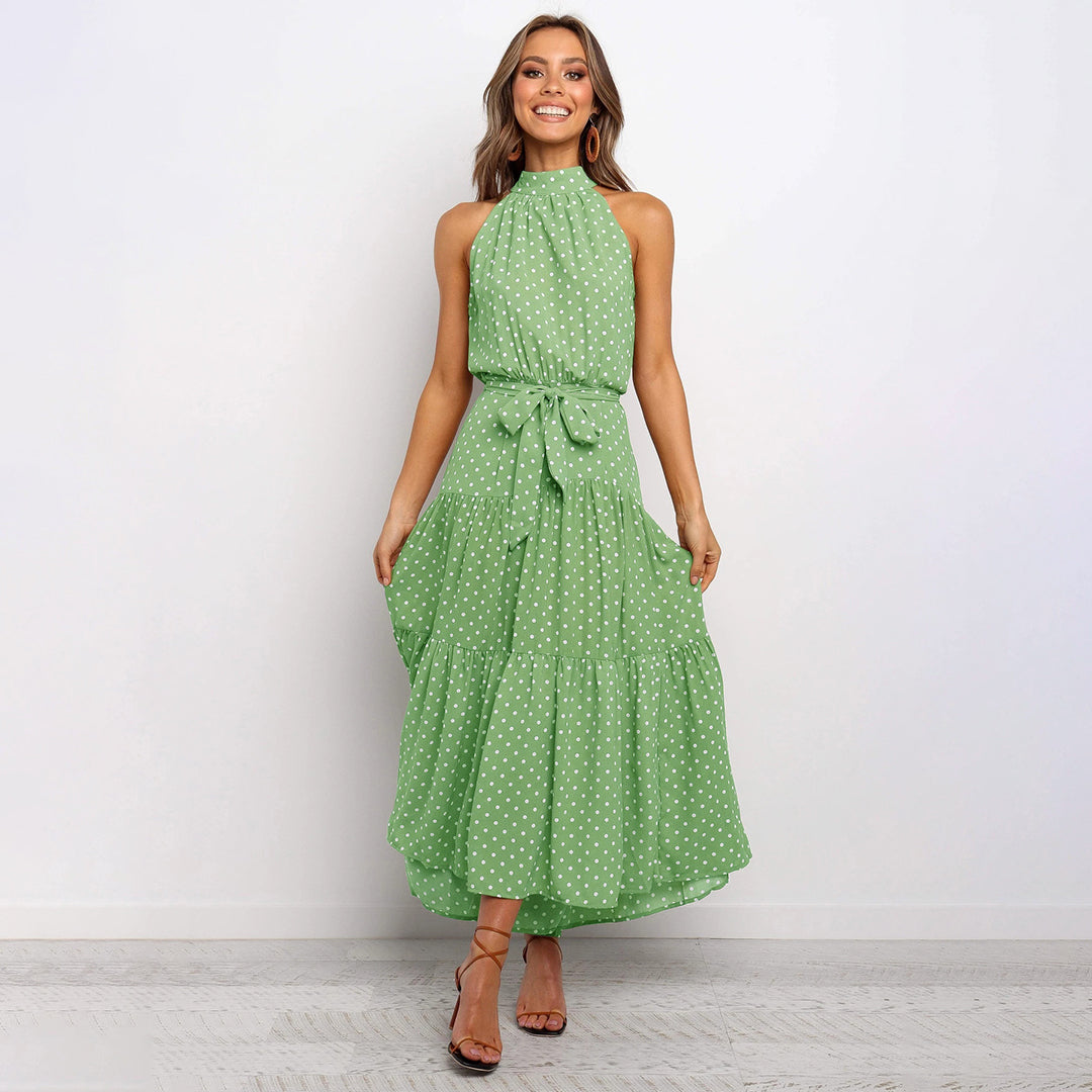 Lorena | Chique jurk met stippenprint