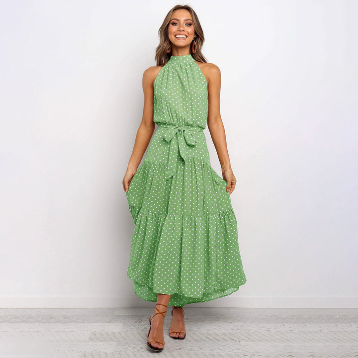 Lorena | Chique jurk met stippenprint