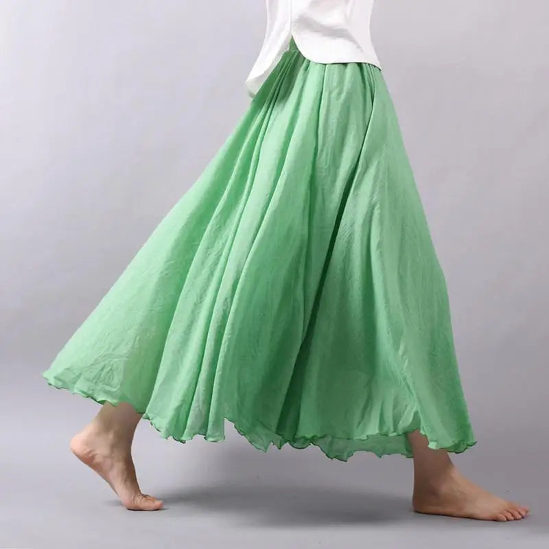 Ines | Zomerse maxi-rok met speelse elegantie