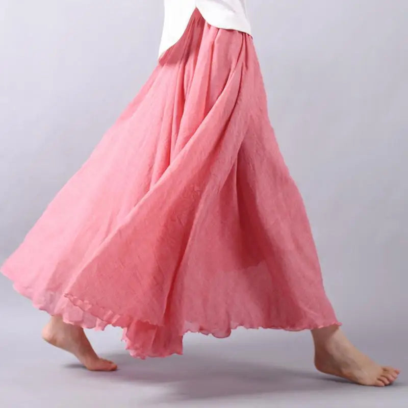 Ines | Zomerse maxi-rok met speelse elegantie