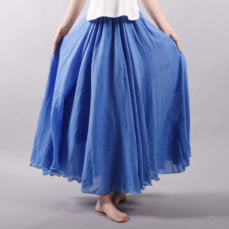 Ines | Zomerse maxi-rok met speelse elegantie