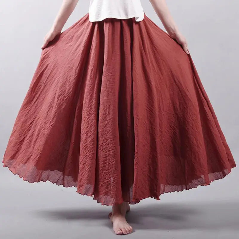 Ines | Zomerse maxi-rok met speelse elegantie