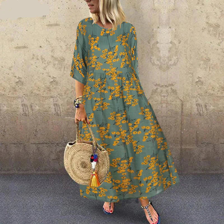 Hayden | Elegante maxi-jurk met speelse print