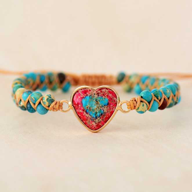 Catharina | Imperial Jaspis Hart Armband