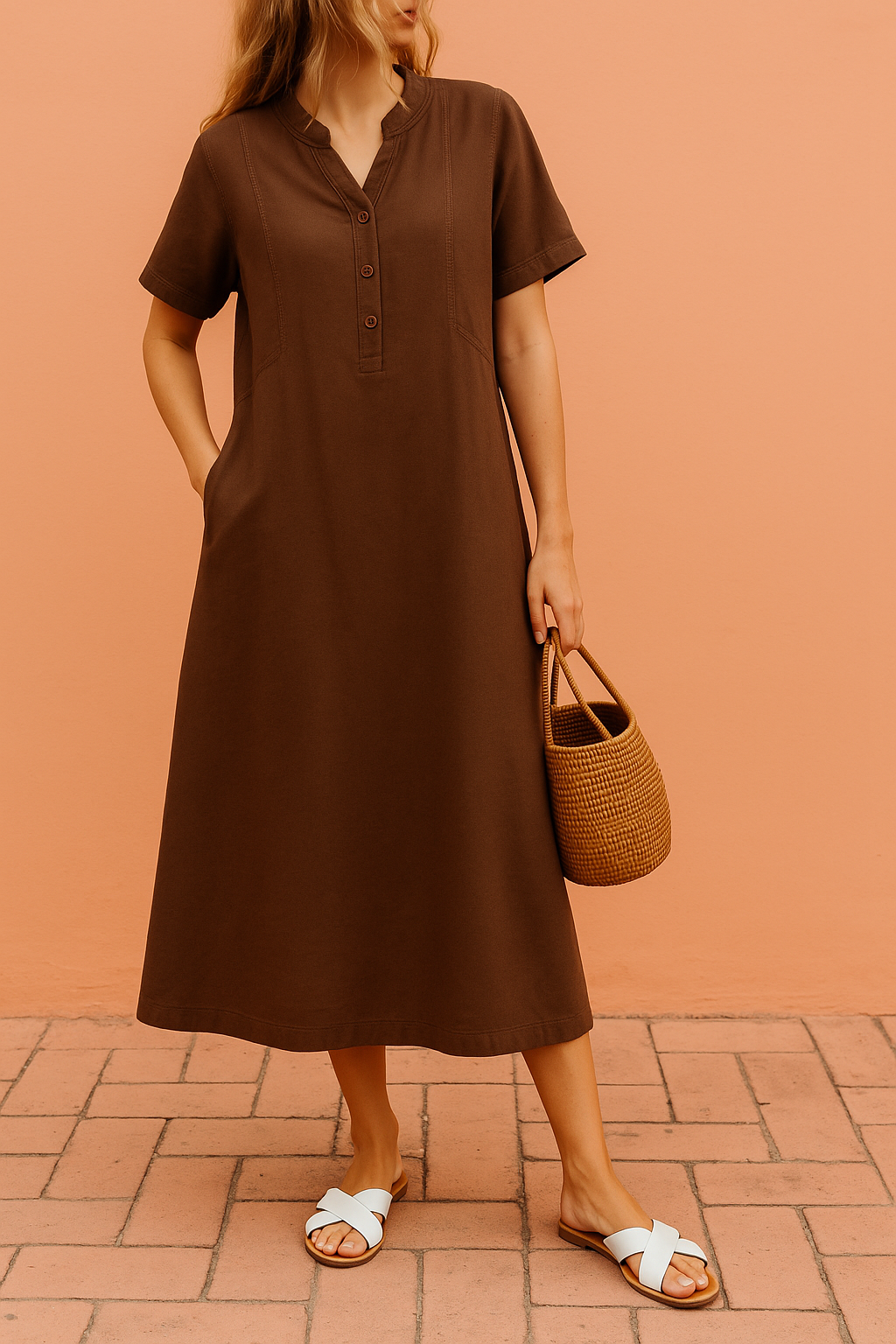 Maria | Tijdloos zomerjurk met linnen