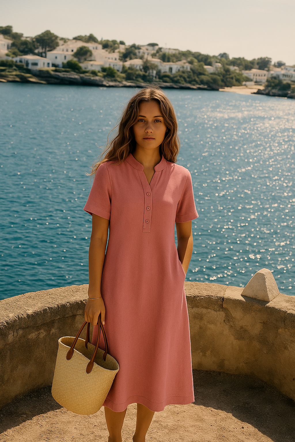 Maria | Tijdloos zomerjurk met linnen