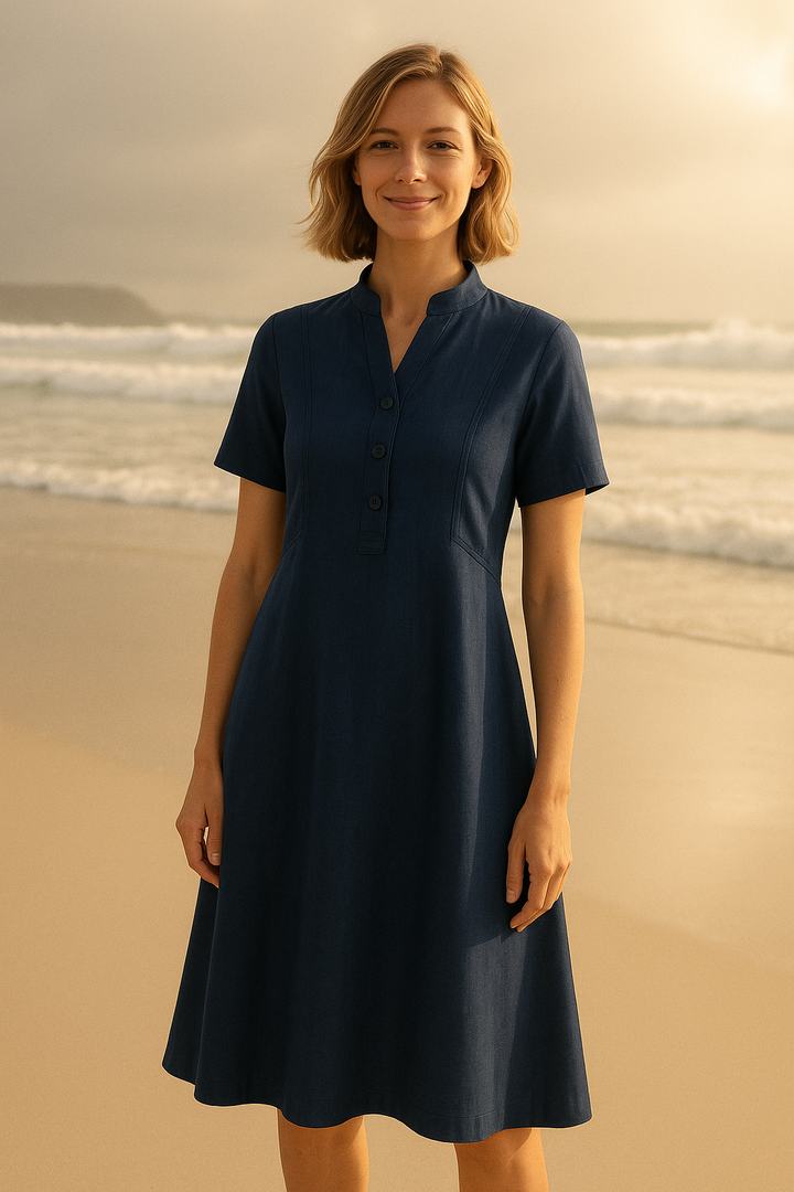 Maria | Tijdloos zomerjurk met linnen