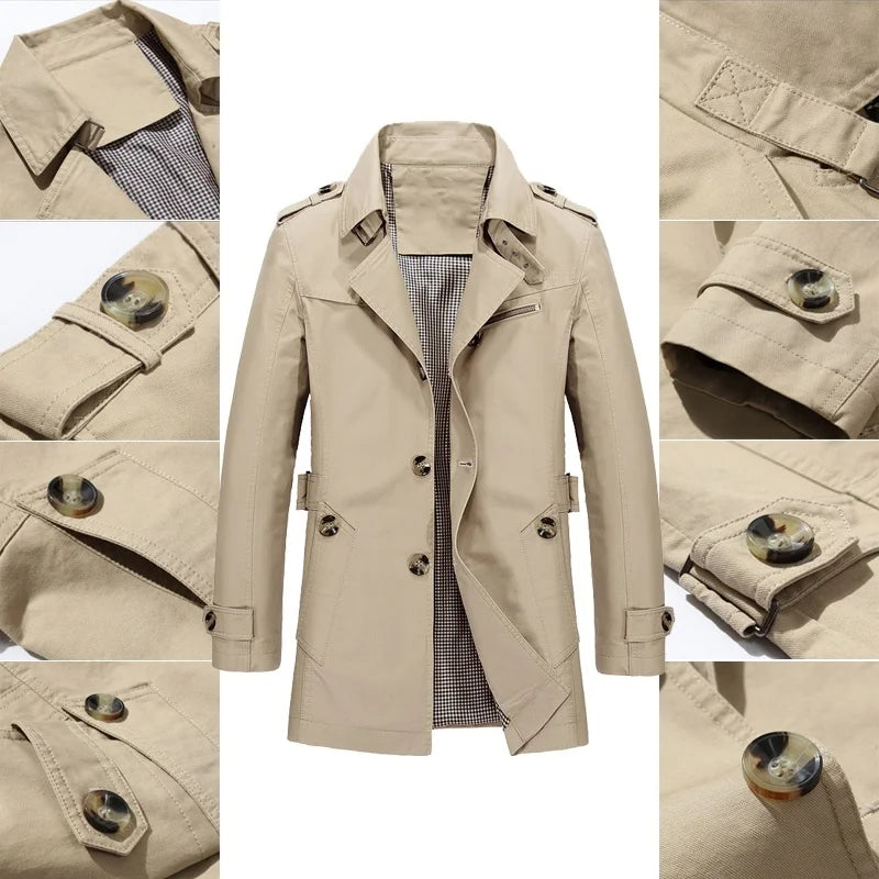 Simon | Klassieke trenchcoat