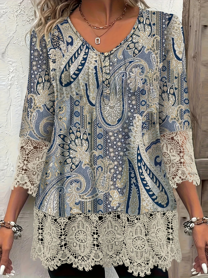 Doris | Elegante blouse met luxe kanten details