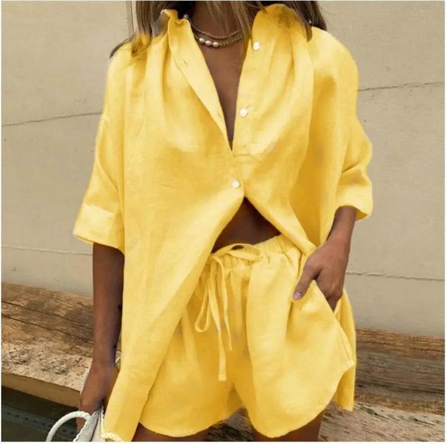 Ellen │ Zachte katoenen pyjama set