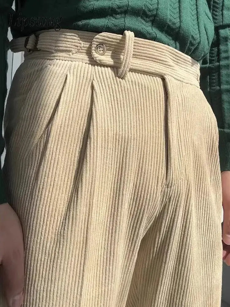 Luke | Stijlvolle corduroy herenbroek