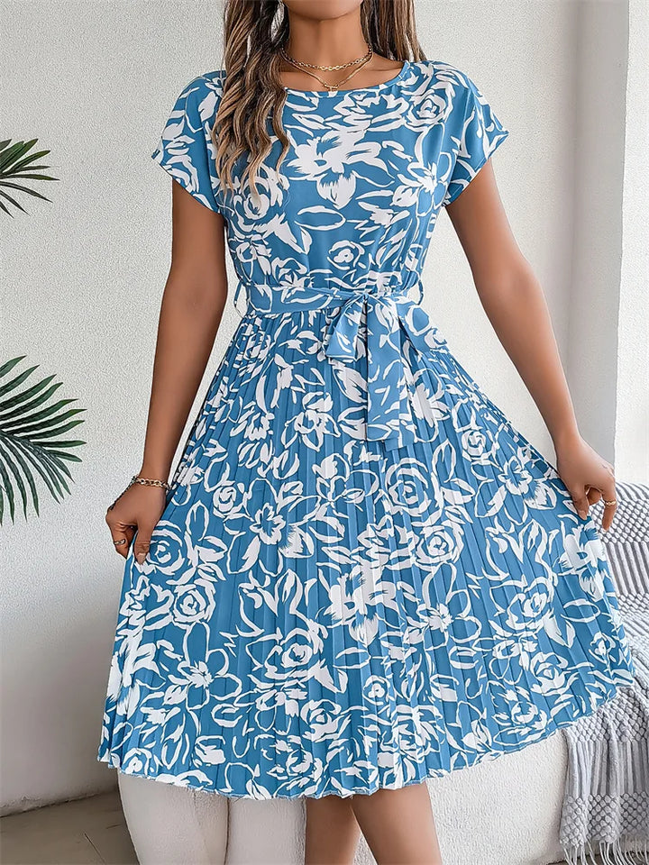 Amal | Trendy jurk met bloemenprint