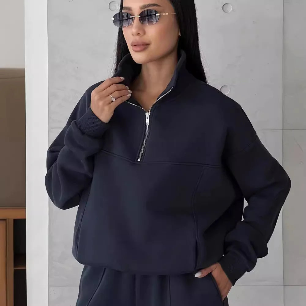 Senna | Sportieve loungeset met ritskraag