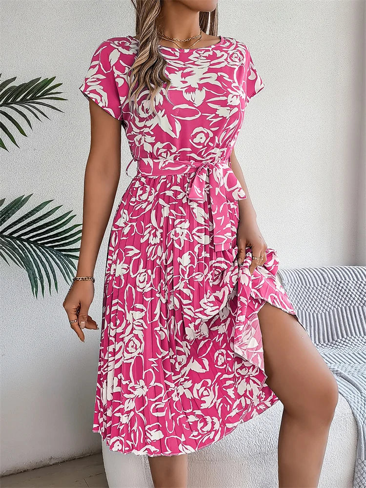 Amal | Trendy jurk met bloemenprint