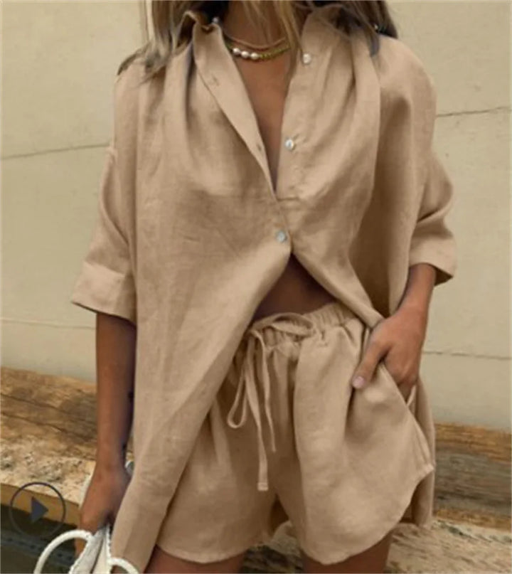 Ellen │ Zachte katoenen pyjama set