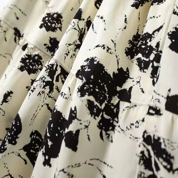 Ember | Elegante maxi-rok met speelse bloemenprint