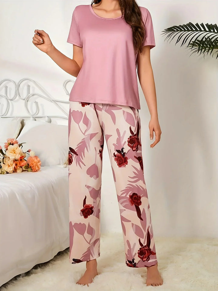 Renee | Chique pyjama set met bloemenprint