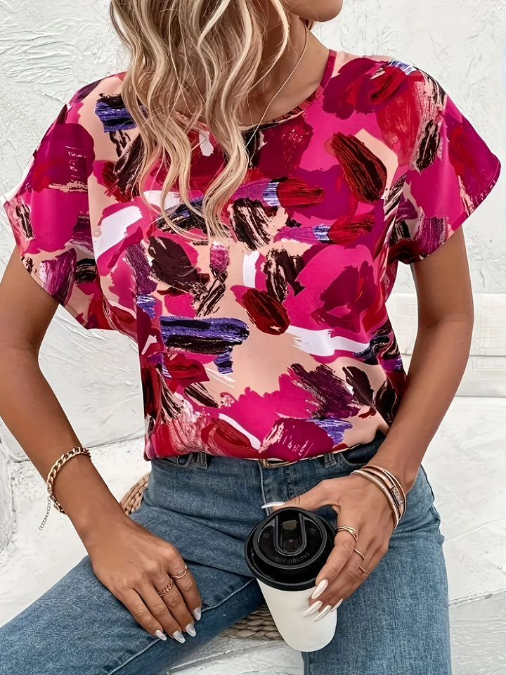 Trudy | Kleurrijke blouse met speelse print