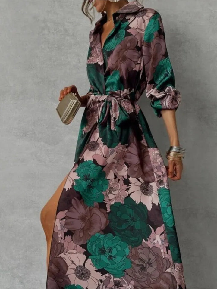 Mareen | Elegante jurk met bloemenprint