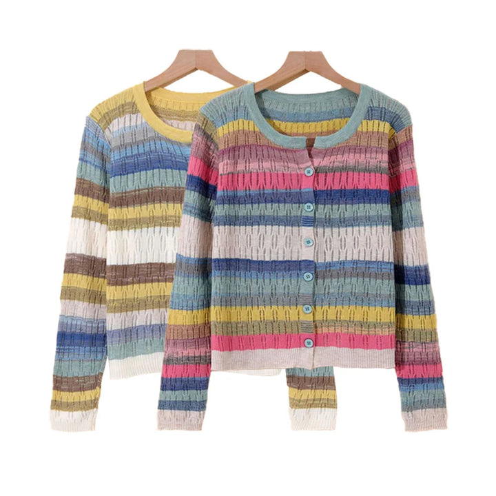 Myrna | Vintage geïnspireerd gestreept vest