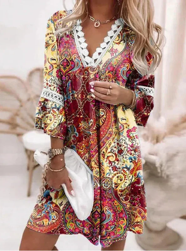 Elodie | Etnisch geprinte zomerjurk